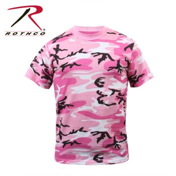 T-Shirt YOUTH/  Pink Camoflauge